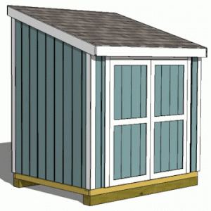 6x8 Lean-to Shed - Parr Lumber