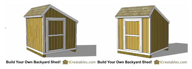 8x8 Salt Box Shed - Parr Lumber